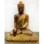 LARGE SOUTHEAST ASIAN BEJEWELLED SEATED BUDDHA