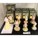 ROYAL DOULTON SNOW WHITE & SEVEN DWARFS IN BOXES