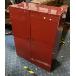 RED MODERN 4 DOOR CABINET