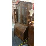 MAHOGANY BUREAU BOOKCASE