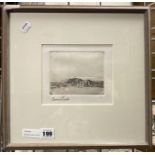 BERNARD LEACH ''LANSCAPE WITH RUIN'' 4 X 5 SOFT GROUND ETCHING 3/25