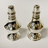 EYGPTIAN SILVER SALT & PEPPER 4OZS APPROX