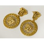 WITHDRAWN VERSACE EARRINGS