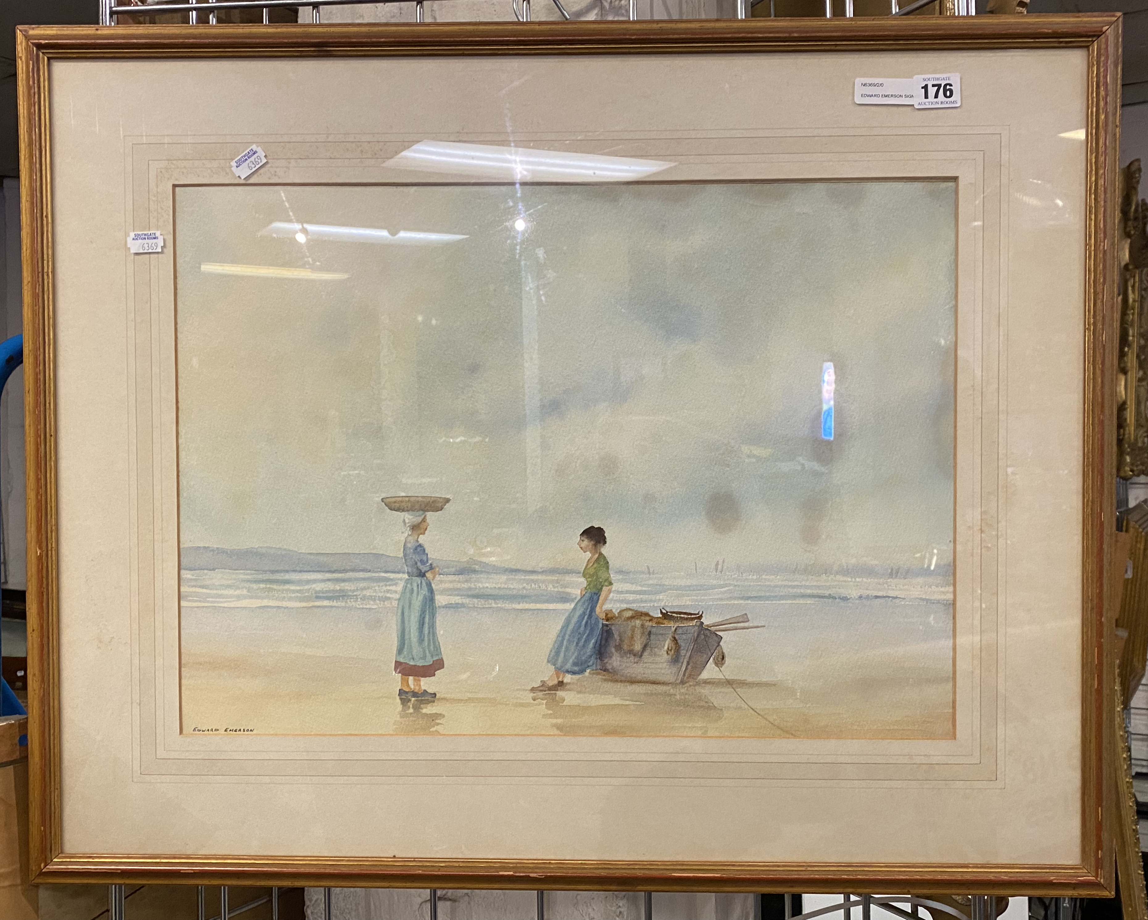 EDWARD EMERSON SIGNED WATERCOLOUR