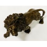 BRONZE LION 16CM (H)