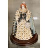 ELIZABETH I WITH STAND LIMITED EDITION FIGURE (ROYAL WORCESTER) 26CMS (H) ON STAND