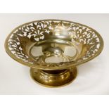 SILVER LATTICE BOWL APPROX 286g (10oz) 20CMS (D)