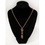 9CT GOLD 9'' NECKLACE APPROX 20 GRAMS