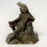 EARLY 18TH CENTURY BRONZE FIGURE 18CMS (H)