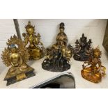 SIX ORIENTAL RELIGIOUS ICONS