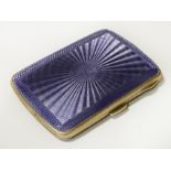 H/M SILVER ENAMELLED CIGARETTE CASE