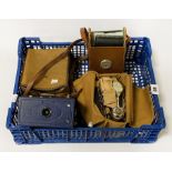 INTERESTING LOT INCLUDING BLUE ENSIGN CAMERA, E29 ANOTHER ENSIGN MANICURE SET A/F - FIRST AID KIT