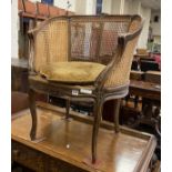 FRENCH BERGERE BUCKET CHAIR