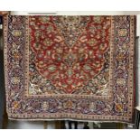 CENTRAL PERSIAN KASHAN CARPET 290CMS X 195CMS