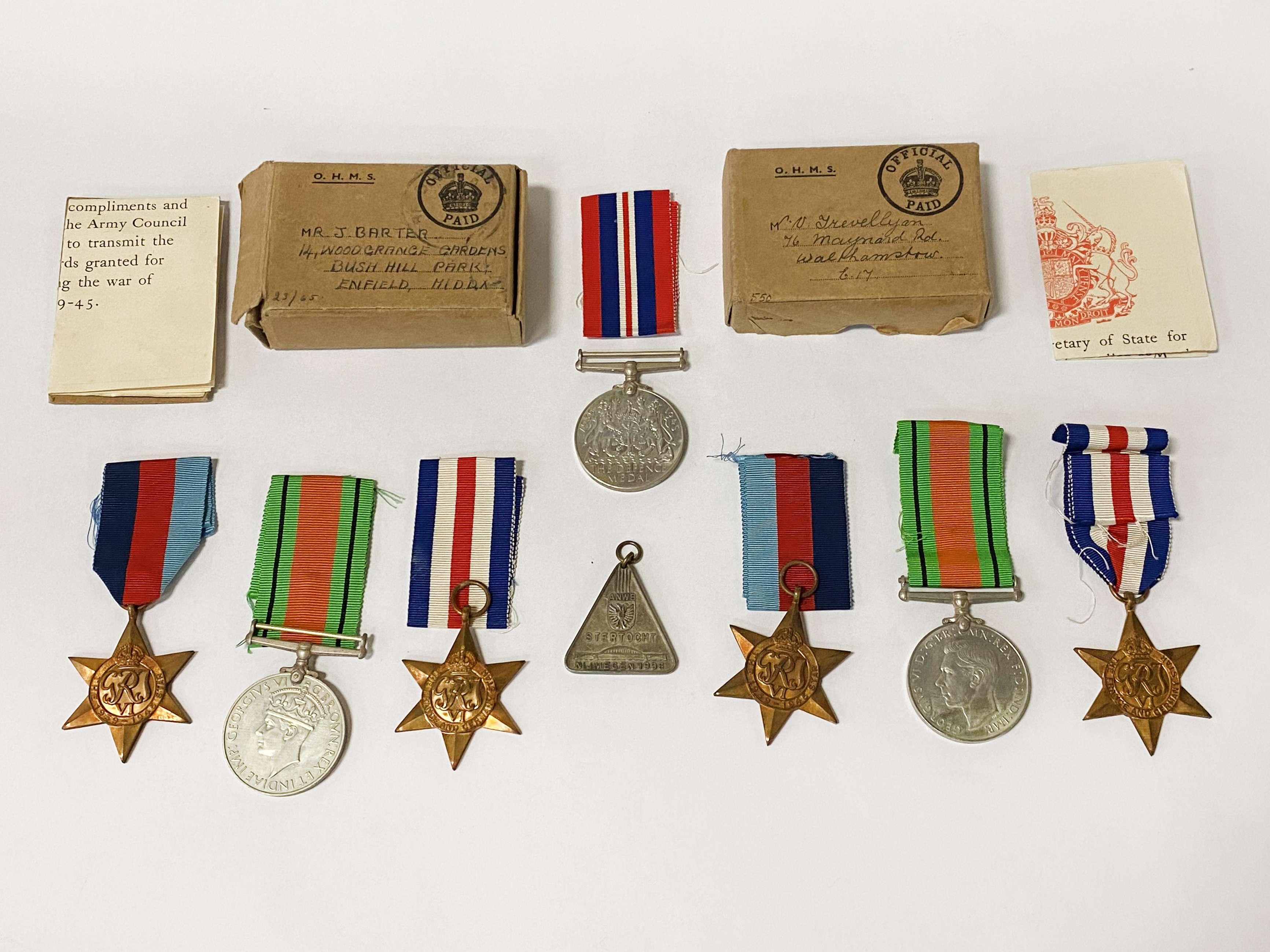 2 SETS OF CAMPAIGN MEDALS
