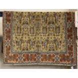 CENTRAL PERSIAN QUM RUG 200CM X 140CM