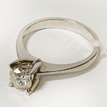 18CT GOLD 0.7CT DIAMOND RING SIZE L