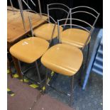 6 KITCHEN STOOLS