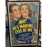 MA HES MAKING EYES AT ME FILM POSTER 73CMS X 105CMS