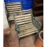 PAIR OF GARDEN CHAIRS