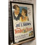 JOE E BROWN FILM POSTER 75CMS X 110CMS THE TENDER YEARS