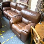 2 SEATER ELECTRIC RECLINER SOFA & ROCKING CHAIR