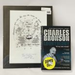 HAND SIGNED PRISONER CHARLES BRONSON SALVADOR PRINT & SIGNED LOONYOLOGY BOOK