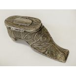 SILVER FILIGREE VESTA IN SHAPE OF A SHOE