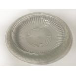 LALIQUE CRYSTAL MARQUERITE BOWL 36 CMS (D)