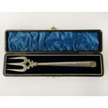 VICTORIAN HM SILVER BREAD FORK