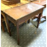 MAHOGANY FRETWORK TEA TABLE