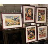 5 VARIOUS FILM POSTERS 57CMS X 70CMS EACH