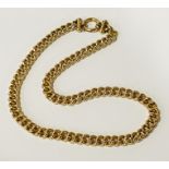 9 CT. GOLD CURB LINK CHAIN - APPROX 39.1 GRAMS