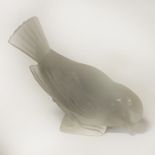 SIGNED GLASS LALIQUE BIRD 13CMS