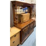 MAHOGANY MIRROR BACK SIDEBOARD