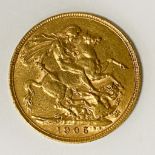 1905 FULL SOVEREIGN