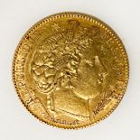 22CT 10 FRANC COIN CIRCA 1899