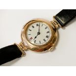 9CT OMEGA 1950S WATCH - WORKING