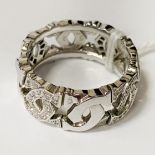 18CT WHITE GOLD DIAMOND CARTIER RING - SIZE L