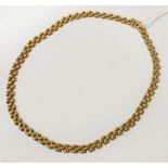 9CT LINK COLLARETTE NECKLACE 18'' - 22.9 GRAMS APPROX