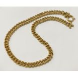 9 CT. GOLD CURB LINK CHAIN - APPROX 39.1 GRAMS