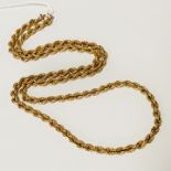 9CT GOLD ROPE NECKLACE - 23 GRAMS APPROX