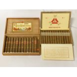 QTY OF MONTE CRISTO CIGARS - 25 FULL BOX - HABANA & HENRY WINTERMANS 12 CIGARS