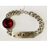 RUBY CURB BRACELET