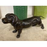 BRONZE DACHSHUND DOG