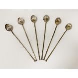 SET 6 SILVER ICE CREAM SPOONS 2OZ APPROX