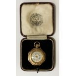 14CT ENAMELLED VICTORIAN POCKETWATCH 23.7 GRAMS APPROX