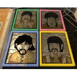 SET OF 4 BEATLES PICTURES 44CMS (H) 36CMS (W)