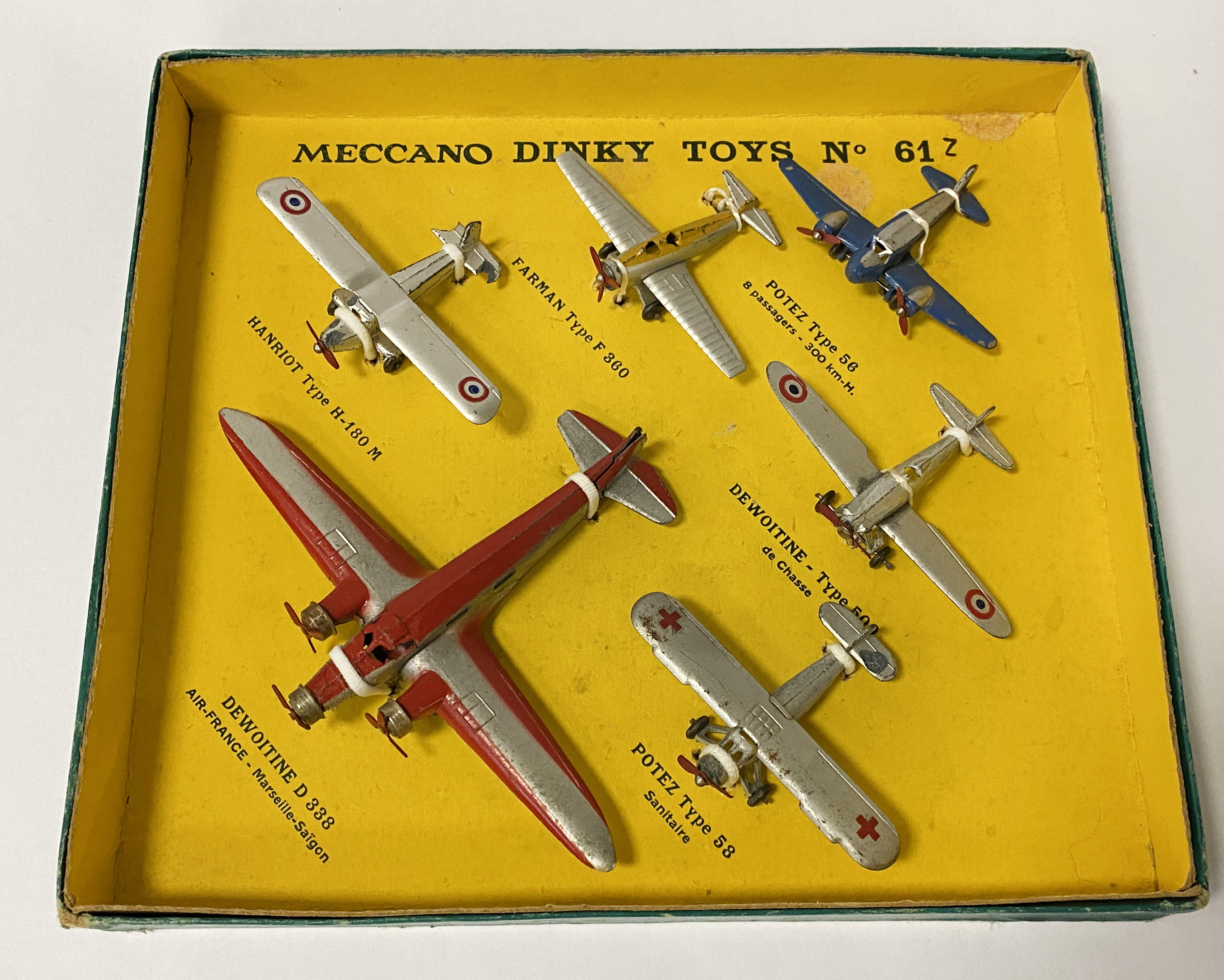 PRE-WAR 1938 MECCANO FRENCH DINKY SET 61 Z AEROPLANES - Image 2 of 3