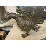 ORIENTAL BRONZE BIRD 21CM (H) APPROX